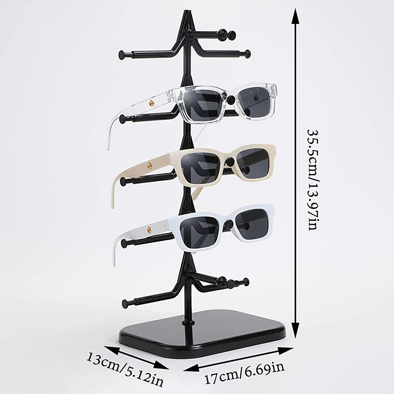 2 Pièces Porte Lunettes De Soleil à 5 Couches - Support Affichage Transparent Pour Lunettes Et Accessoires