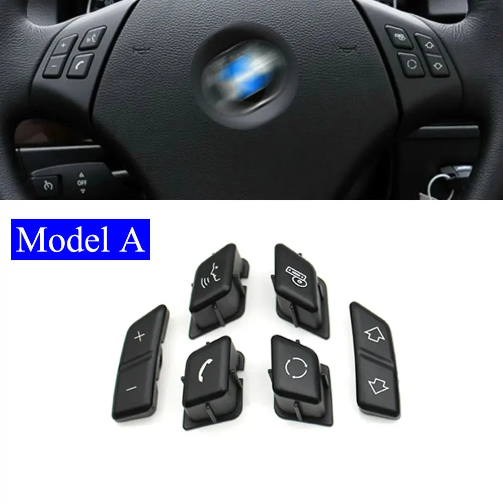 다기능 스티어링 휠 단추 컨트롤 스위치 키 커버 세트, BMW 3 시리즈 X1 E90 E91 E92 E93 E84 61316959893 61316959894