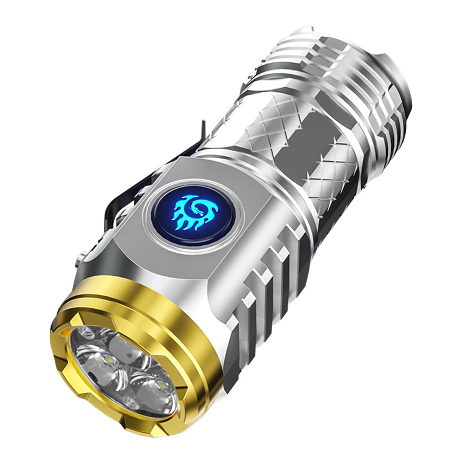 Mini Torcia LED 3 Luci Super Potente - Impermeabile, Per Viaggi Ed Esterno, Z9Y5
