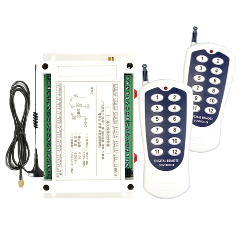 

12CH Wireless RF Remote Control Light Switches Receiver Modules DC12V 24V