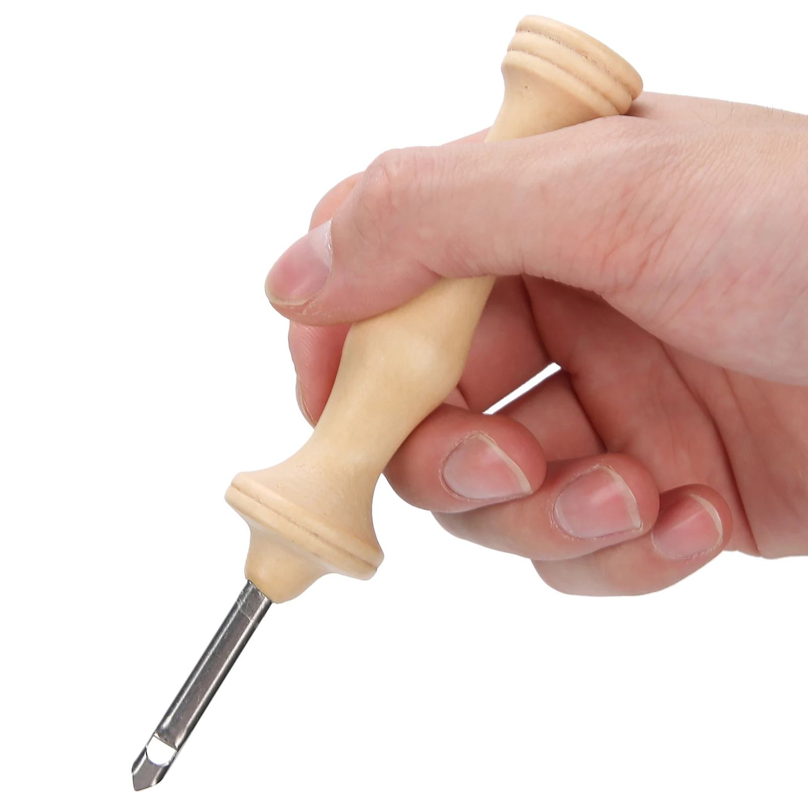 DIY Punch Needle Punch Needle Embroidery Kit Wooden Handle Yarn Needle DIY Hand‑Made Knitting Tools Punch Needle Tools - 2