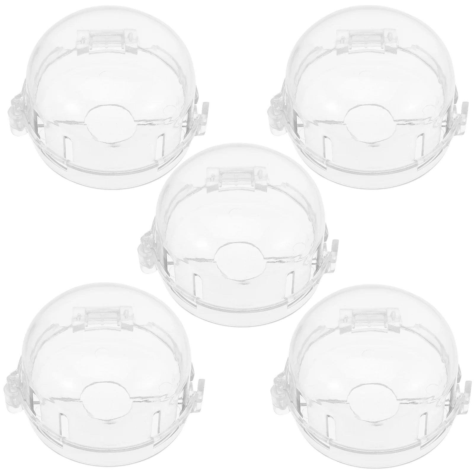 5 Pcs Gas Stove Safety Guards Childproof Knob Covers Oven Cover Protector Locks For Safety Covers With Double Switches Plastic