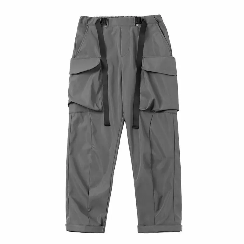11 BYBB'S DARK Hip Hop Cargo Pants Men Ribbons Casual Loose Joggers Trousers Elastic Waist Fahsion Harajuku Streetwear Pant W582 6