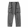 11 BYBB'S DARK Hip Hop Cargo Pants Men Ribbons Casual Loose Joggers Trousers Elastic Waist Fahsion Harajuku Streetwear Pant W582 6