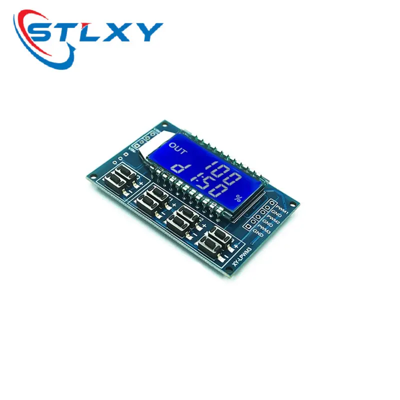 Signal Generator PWM Pulse Frequency Duty Cycle Adjustable Module LCD Display 1Hz-150Khz 3.3V-30V PWM Board Module signal generator kit,signal generator