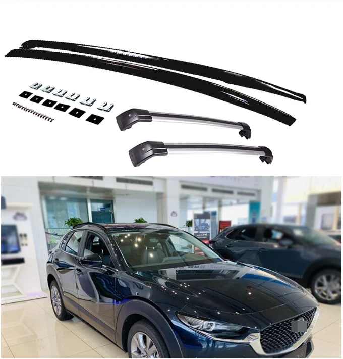 

4Pcs Roof Rail Racks Cross Bars Crossbars Fit for Mazda CX-30 CX30 2020 2021