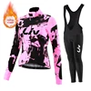 Liv Women Team Winter Fleece Long Sleeve Cycling Jersey Set Mountian Bicycle Clothes Wear Ropa Ciclismo Racing Bike Jersey Suit 1
