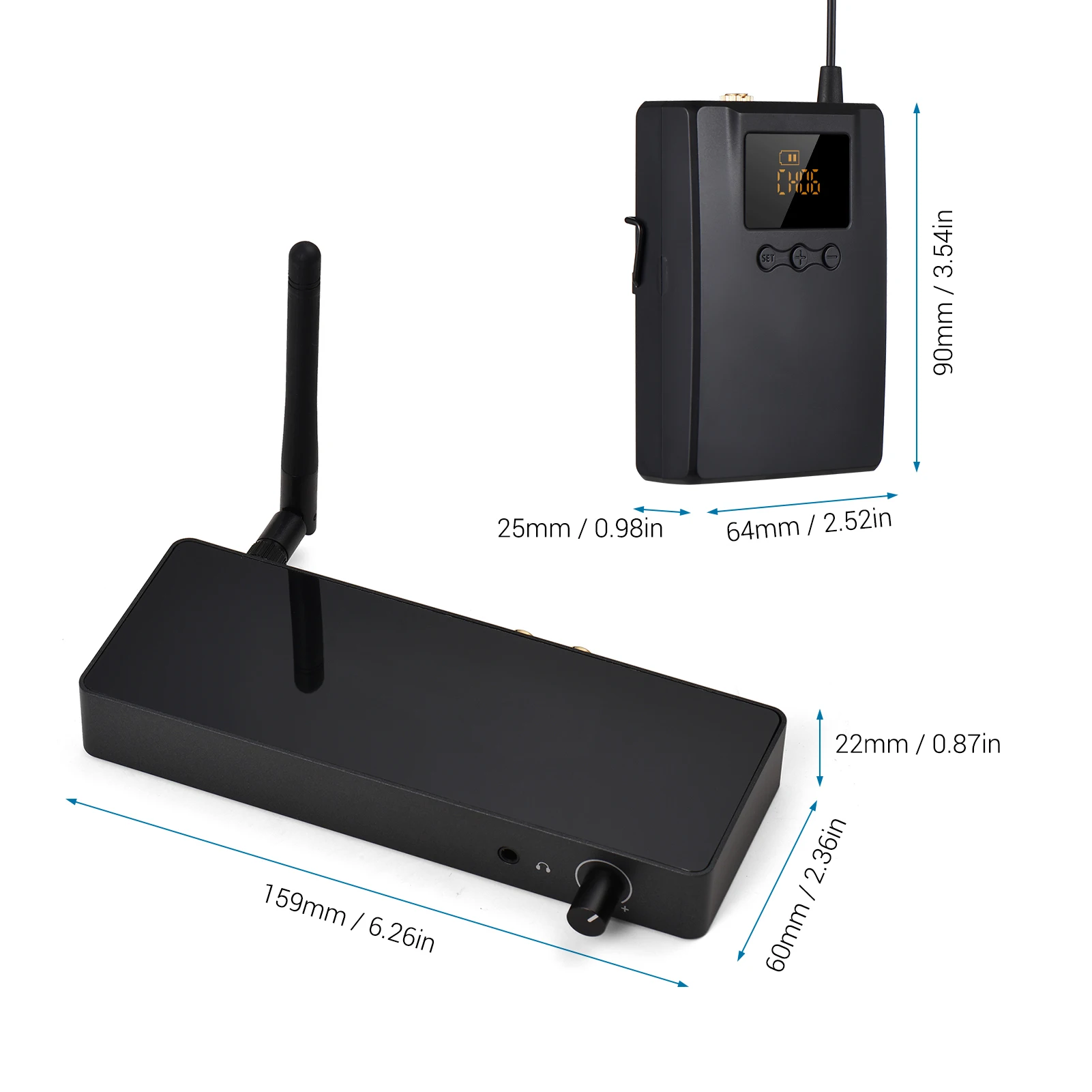 TAKSTAR WPM-300 Wireless Monitoring System with In-ear Earphone UHF Audio Transmitter Bodypack Receiver 164FT Transmission