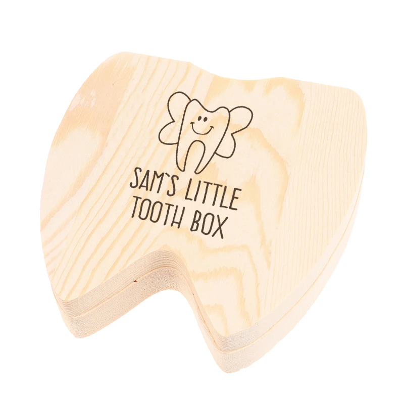 

Wooden Tooth Box Engraved Keepsake Box Gift Box for Baby Boy Tooth Fairy Box Personalized Girls Storage Box Spanish
