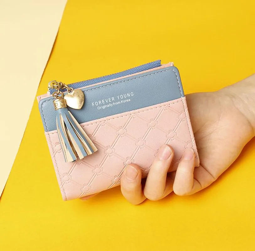 Women's Wallet Short Women Coin Purse Fashion Wallets For Woman Card Holder Small Ladies Wallet Female Hasp Mini Clutch For Girl