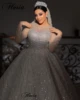 2023 Luxury Shiny Wedding Dresses With Full Sleeves Beaded Elegant Wedding Gowns For Women Vestido Blanco Chapel Brides Dresses 1