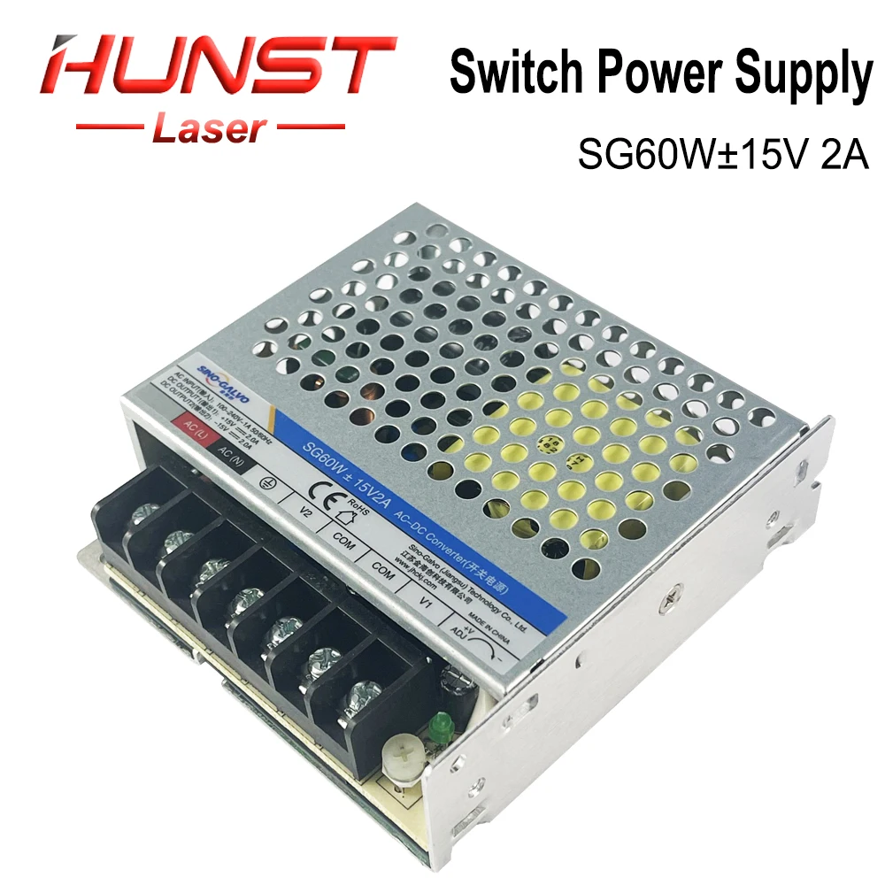Hunst Sino-Galvo SG60W±15V2A 전원 공급 장치 15V 2A SG7110, RC1001, RC7110D 등에 적합합니다. ±15V 갈바노미터 스캐닝 헤드