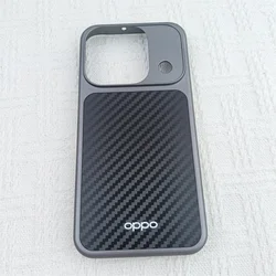 Luxury Carbon Fiber Built - in MagSafe Case with Hard PC Bumper for OPPO Reno16 China (Black)