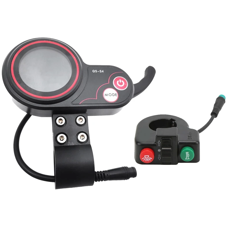 

Meter Plastic Meter QS-S4 72V +Switch Button Only For Zero 11X Electric Scooter 6PIN Display