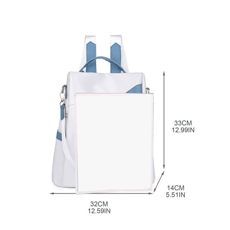 Backpack Purse for Women Anti-theft Casual Convertible Ladies Shoulder Bag Travel Fashion PU Leather Bags E74B