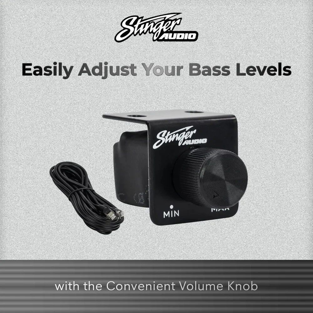 NEW-Audio MT20001 1-Channel Monoblock 2000 Watt RMS Car Audio Subwoofer Amplifier w/Remote Control Bass Knob, Class D, Hexfet Mo