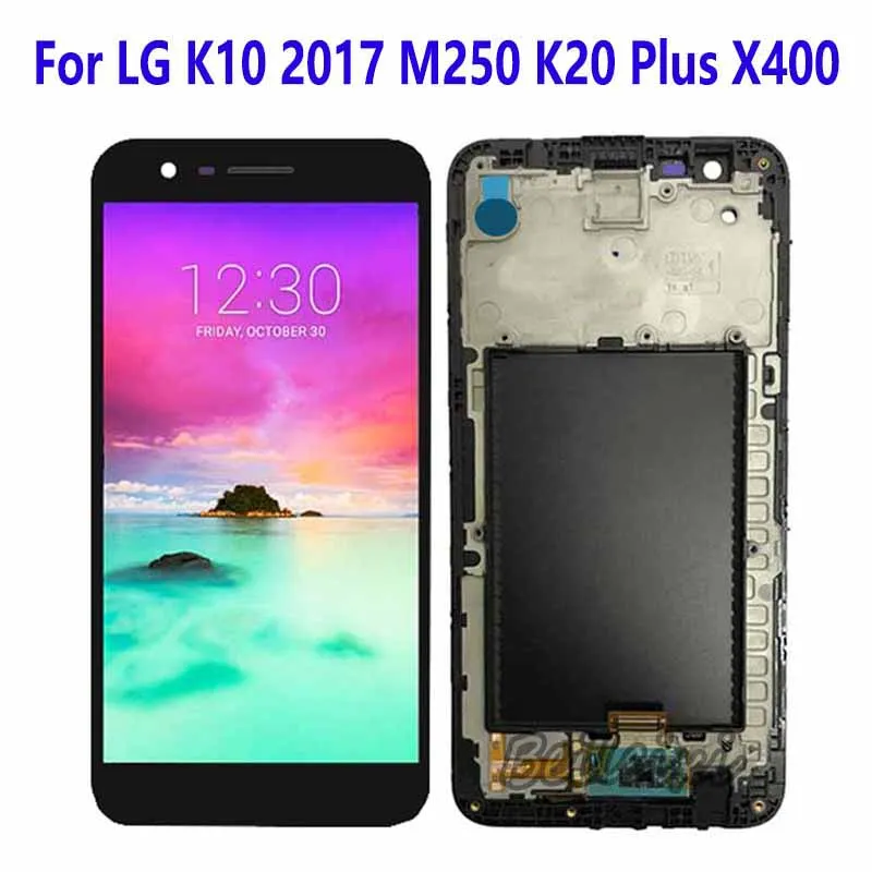 

For LG K10 2017 M250 M250N X400 MP260 K20 Plus TP260 K121L K121K M257PR M250ds MLV5N LCD Display Touch Screen Digitizer Assembly