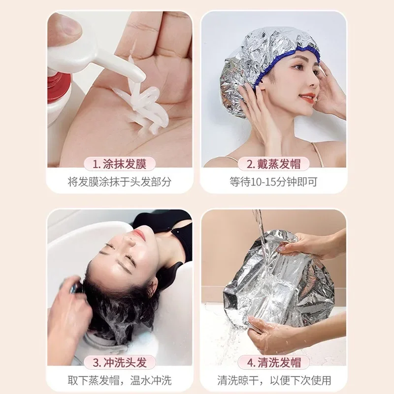 Self-heating Tin Foil Hair Mask Cap 1pcs Portable