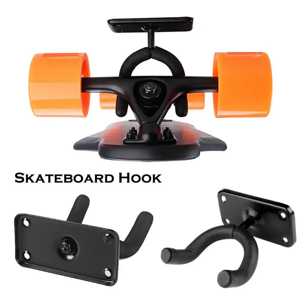 Durable Wall Mount Skateboard Deck Display Wall Mount Horizontal Hanger Rack Stable and Sturdy Longboard Storage Display Rack Skateboard Display Rack