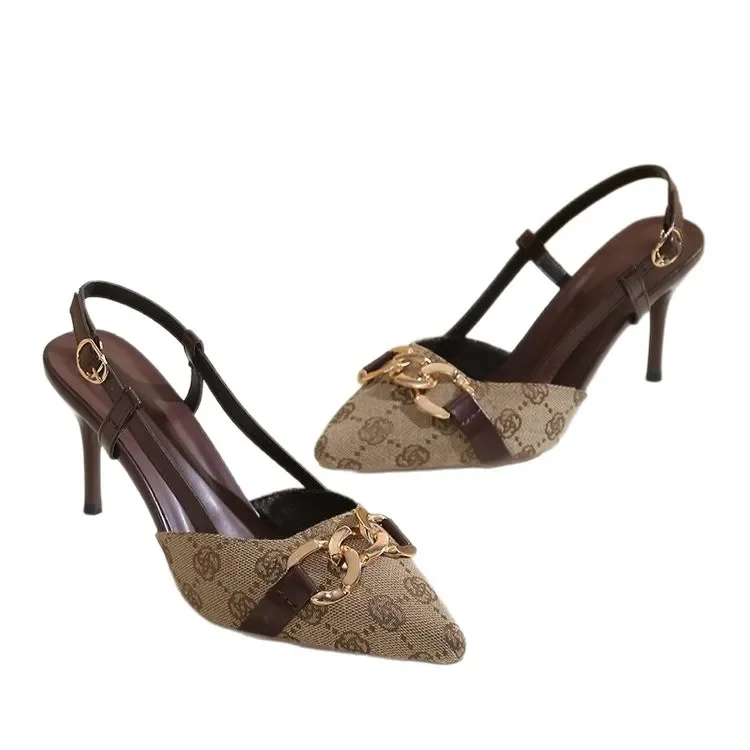 new Free delivery designer high heels Fashionable and minimalist high heels for women eye-catching and detailed follow-up shoes