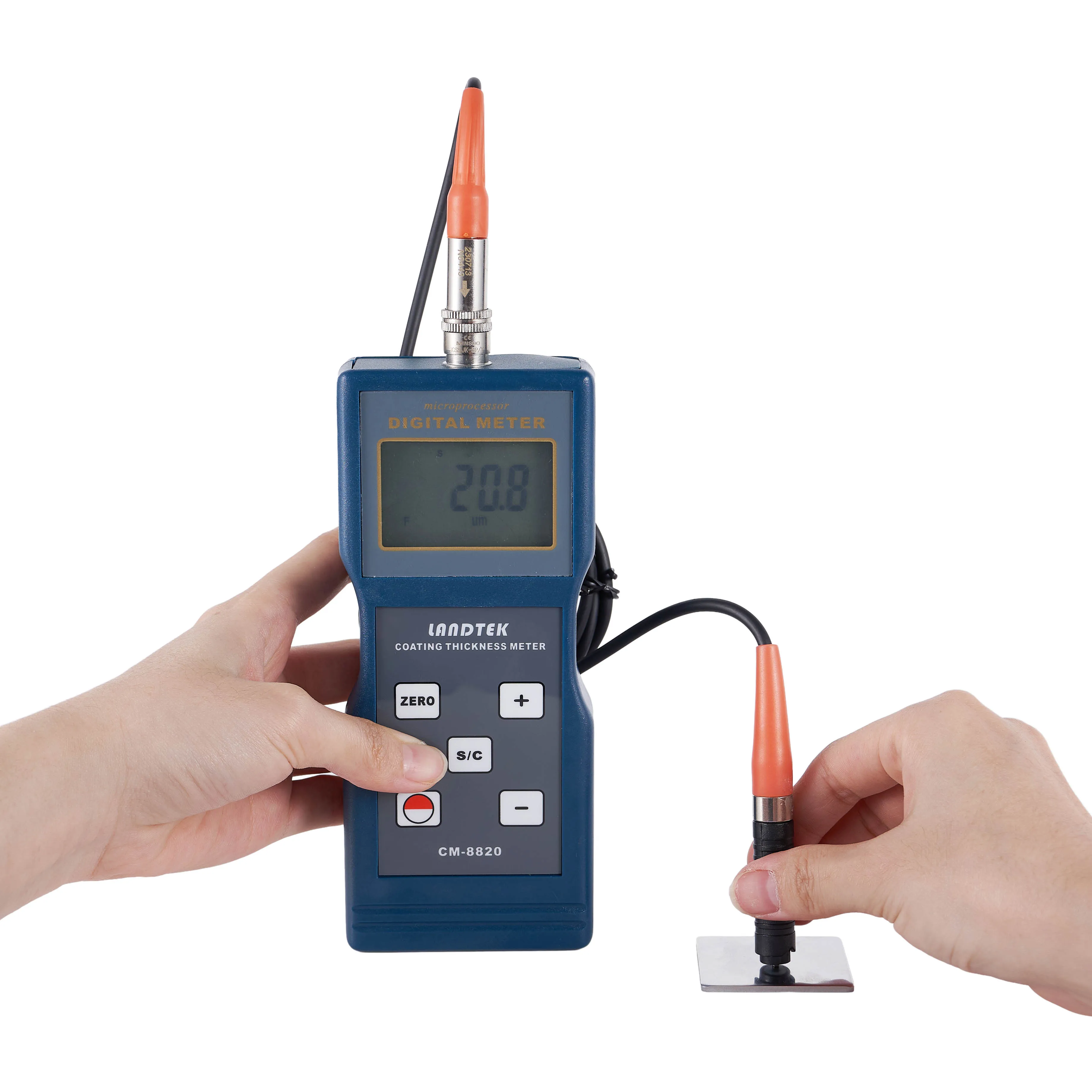 

CM-8820 High Precision Coating Thickness meter range 0µm ~ 2000µm paint,plastic Coating Thickness tester