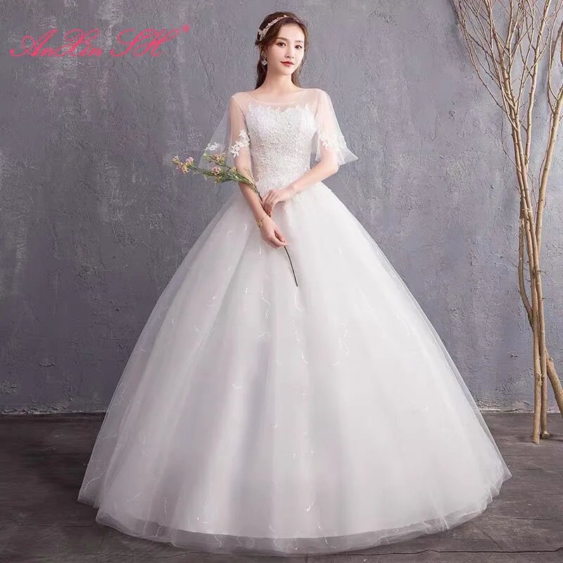 anxin-sh-princess-white-flower-lace-abito-da-sposa-francese-retro-o-neck-manica-a-pipistrello-sposa-una-linea-semplice-abito-da-sposa-con-lacci