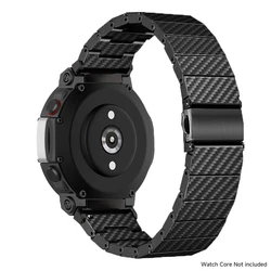 Carbon Fiber Sports Watch Strap with Folding Buckle - Amazfit T - REX 2 (Black)