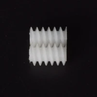 10pcs White Right Hand Plastic Worm Turbine Gears