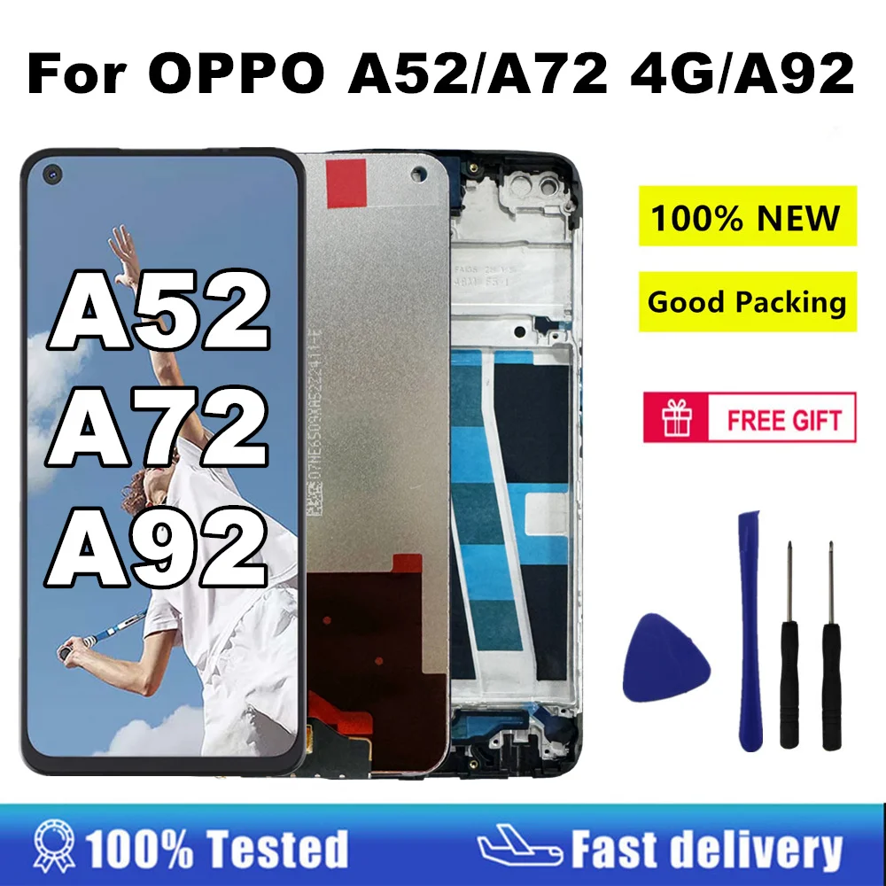 Display For Oppo A52 A72 A92 LCD Display Touch Screen