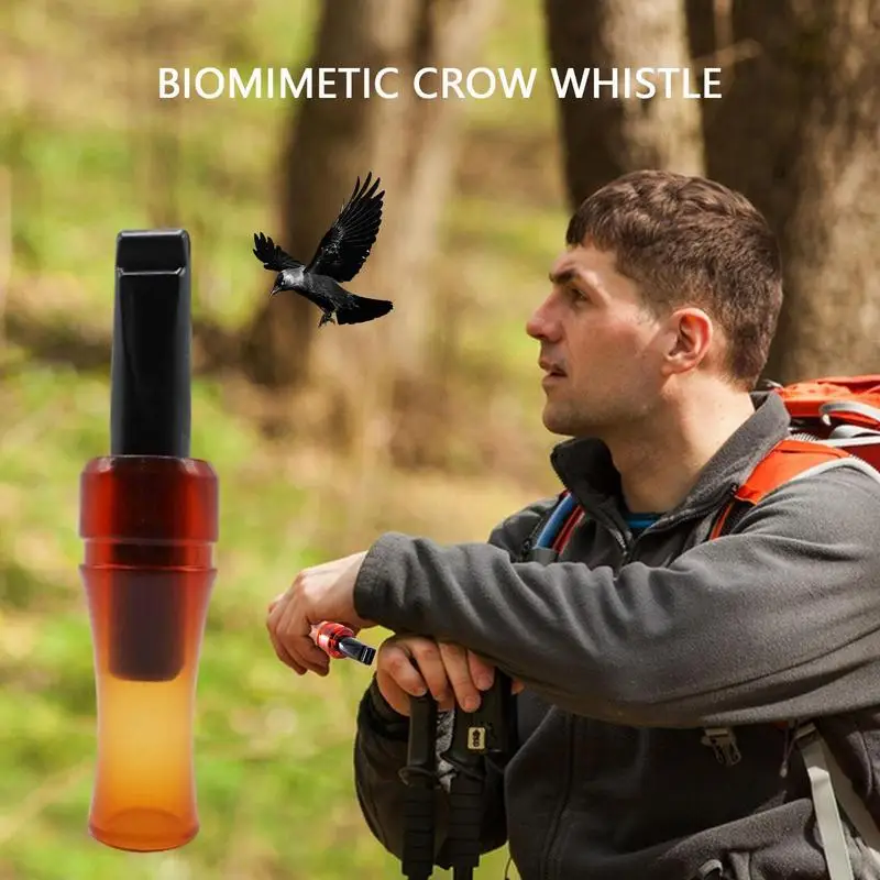 Sifflet appel corbeau chasse outils - leurre simulation son oiseaux appât accessoire extérieur
