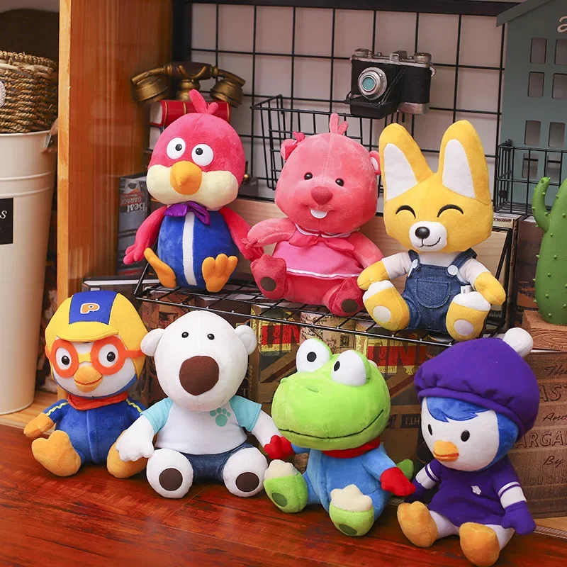 

Korea Education Cartoon Pororoing Pollock Penguin Lulu Pillow Plush Toys Soft Kawaii Plush Stuffed Dolls for Kids Birthday Gifts