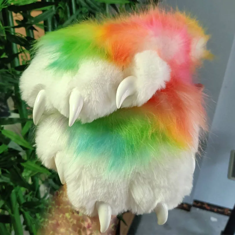 Fursuit Kigurumi Animal Cat Furry Paws Gloves Plush Kig Cosplay Costume Nail Tiger Claws For Halloween Party cosplay costumes,kigurumi pajamas