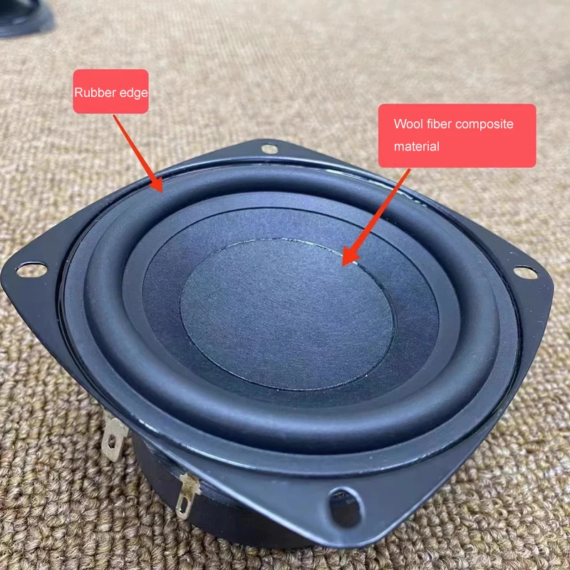 BEIYUAN 1unit GGEC 3.5 inch long stroke speaker 4 ohms 15W 30 cores large magnet Bass Loudspeaker DIY Home Theater Subwoofer