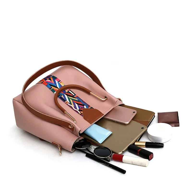 4 Pcs Luxury Handbag Large Capacity Tote Bag Women's Bag Fashion Shoulder Bag,Wallet,Card Case