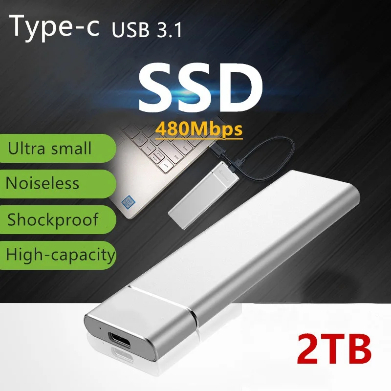 western digital my passport M.2 SSD Mobile Solid State Drive 2TB 1TB Storage Device Hard Drive Computer Portable USB 3.1 Mobile Hard Drives Solid State Disk the biggest external hard drive