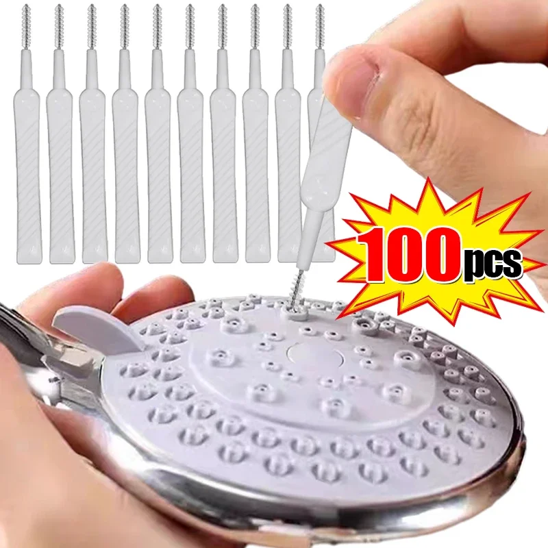 501PcsNylonShowerCleaningBrushAnticloggingShowerHeadBrush