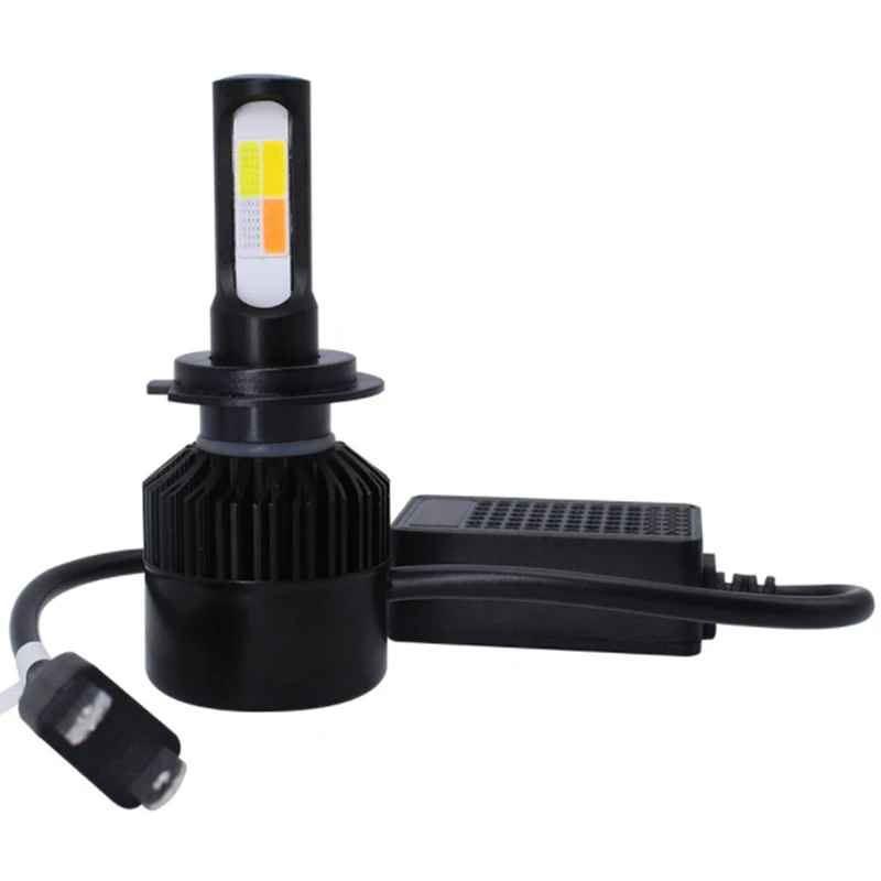 H4 LED Bulb LED Headlight H1 H7 H8 H11 HB3 HB4 60W Lights 4 Color flash Auto Lamp Car Automobiles Head lamp 12V 24V 2pcs