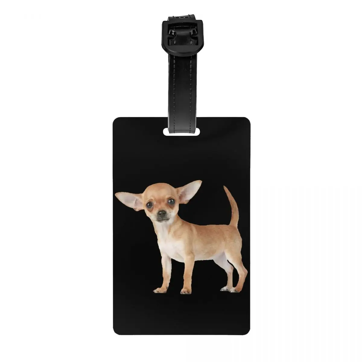 

Custom Chihuahua Dog Luggage Tag Privacy Protection Baggage Tags Travel Bag Labels Suitcase