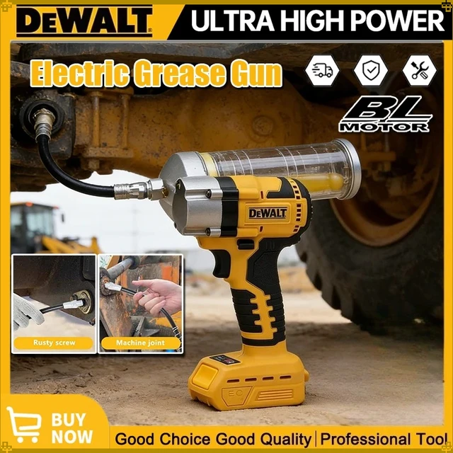 Pistolet à graisse électrique Dewalt pour batterie 20V-18V, injecteur d'huile électrique sans balais avec LED, machine à graisse électrique, outils de graissage 1