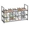 SONGMICS Shoe Rack, 3 Tier Shoe Organizer, Metal Shoe Storage Shelf for 15 Pairs of Shoes, Easy to Assemble, Entryway 1