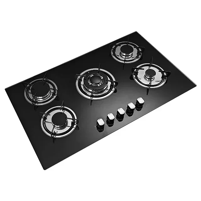 Gas Stove Cooktop High Quality LPG/NG Gas Cooktop Dual Fuel 5 Burners Gas Stove 2