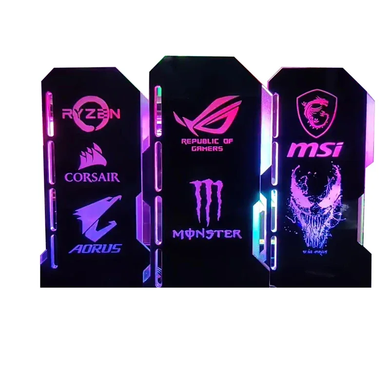 Barrow GPU Holder Vertical VGA Bracket Customize Video Card Support 5V ARGB 3Pin AURA SYNC MOD Graphics Card Holder GPU Stand GPU Bracket