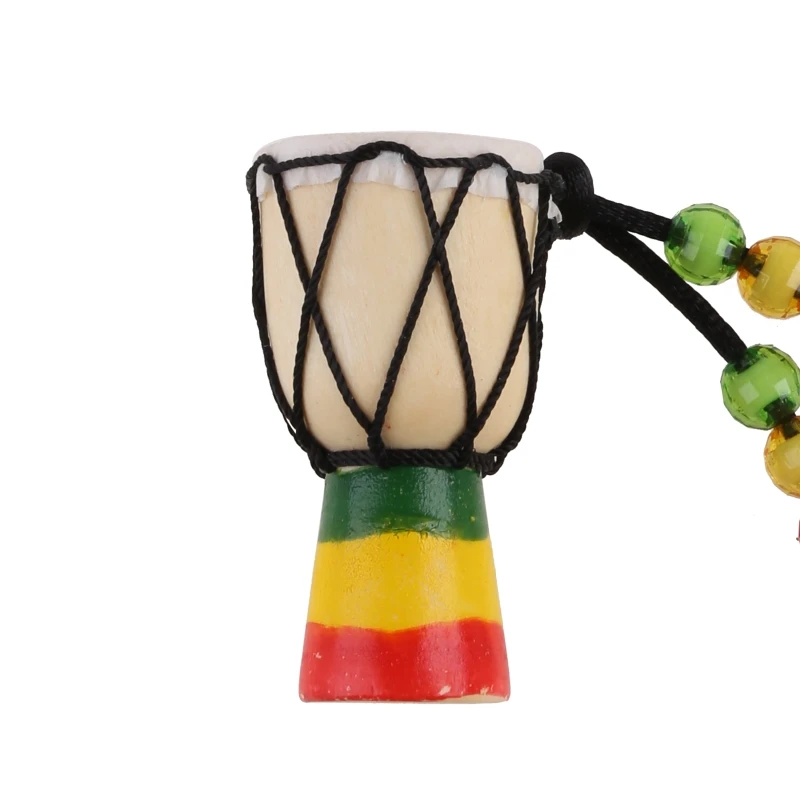 Classic Djembe Pendant Mini Hand Drum Hanging Ornament Gift Supplies for Baby Shower Birthday Party Decoration