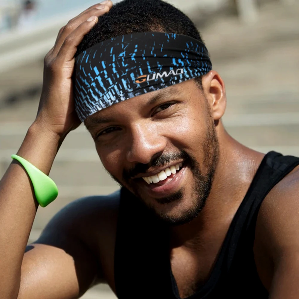 Sports Yoga Headband Sweatband Elastic Hairband Adjustable Headwear Running Gym Cycling Tennis Fitness sports headbands