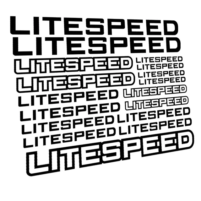 Kit 17 Pieces For LITESPEED Bikes Vinyl Decal Stickers Sheet Frame