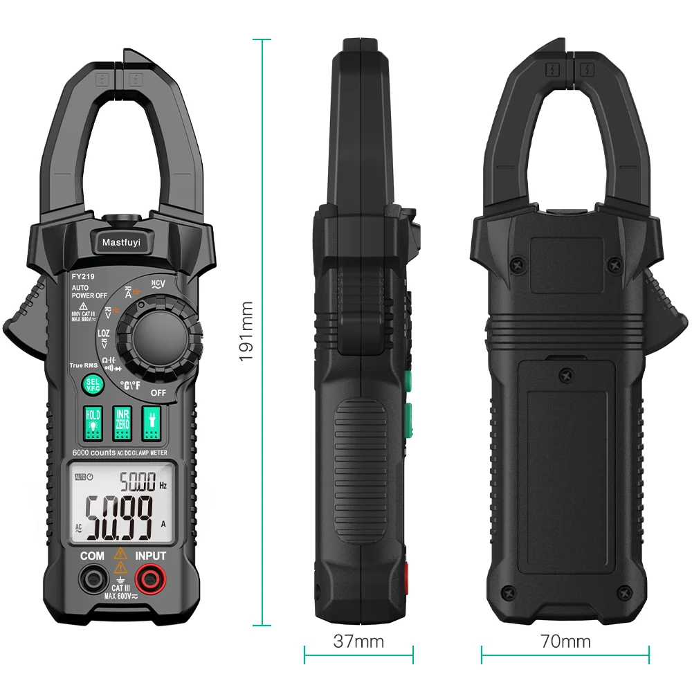 Digital Multimeter AC DC Auto Rang True RMS Smart Plier Ammeter High Precision Current Voltage