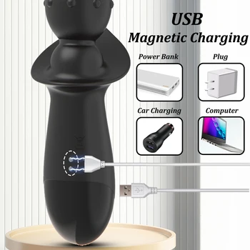 POMELOK 3 motor Anal Vibrator Gay Prostate Massager Anal Beads Butt Plug Vibrator Male Masturbator Sex Toys for Women Men Adults 6