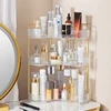1 cosmetic storage rack, multifunctional 90 ° corner storage rack, high-quality transparent PET material counter dressing table 1