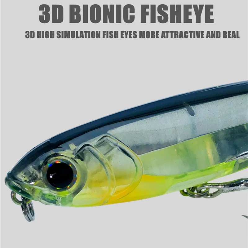 GREENSPIDER Topwater Pencil Surface Fishing Lure - Walk The Dog Artificial Saltwater Bait