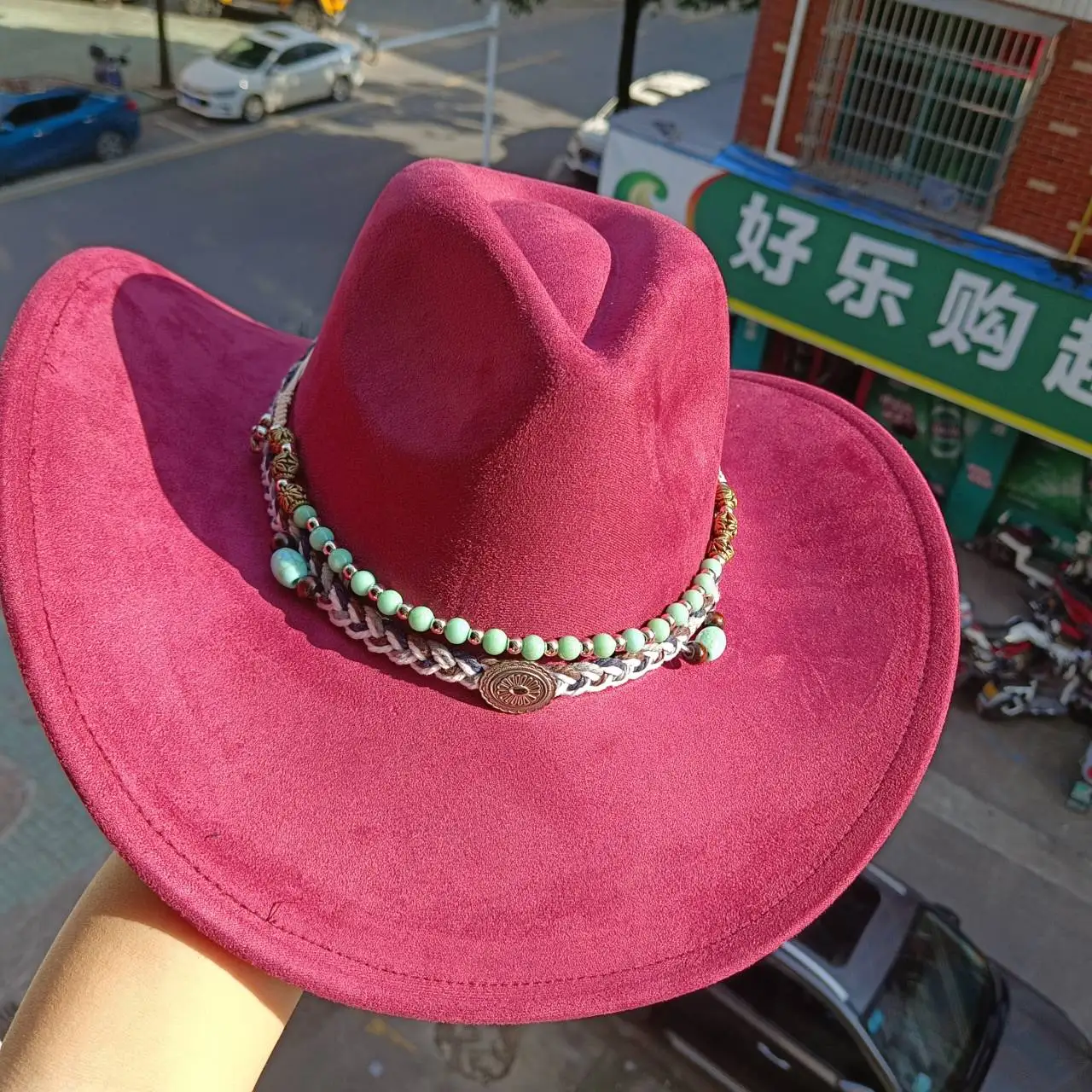 Cowgirl Hats Cowboy Hats Suede Western Denim Hat Men's and Women's Vintage Gentleman Denim Hat 2003 Accessories Sombrero Hombre